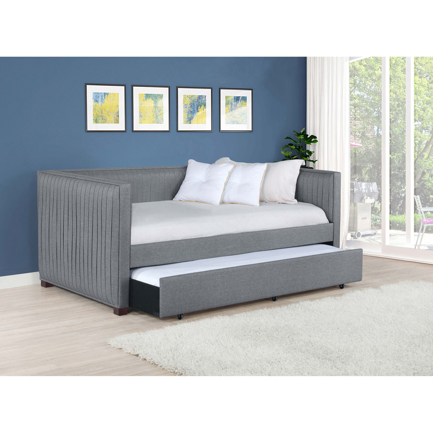 Vendman - Twin Daybed With Trundle - Gray
