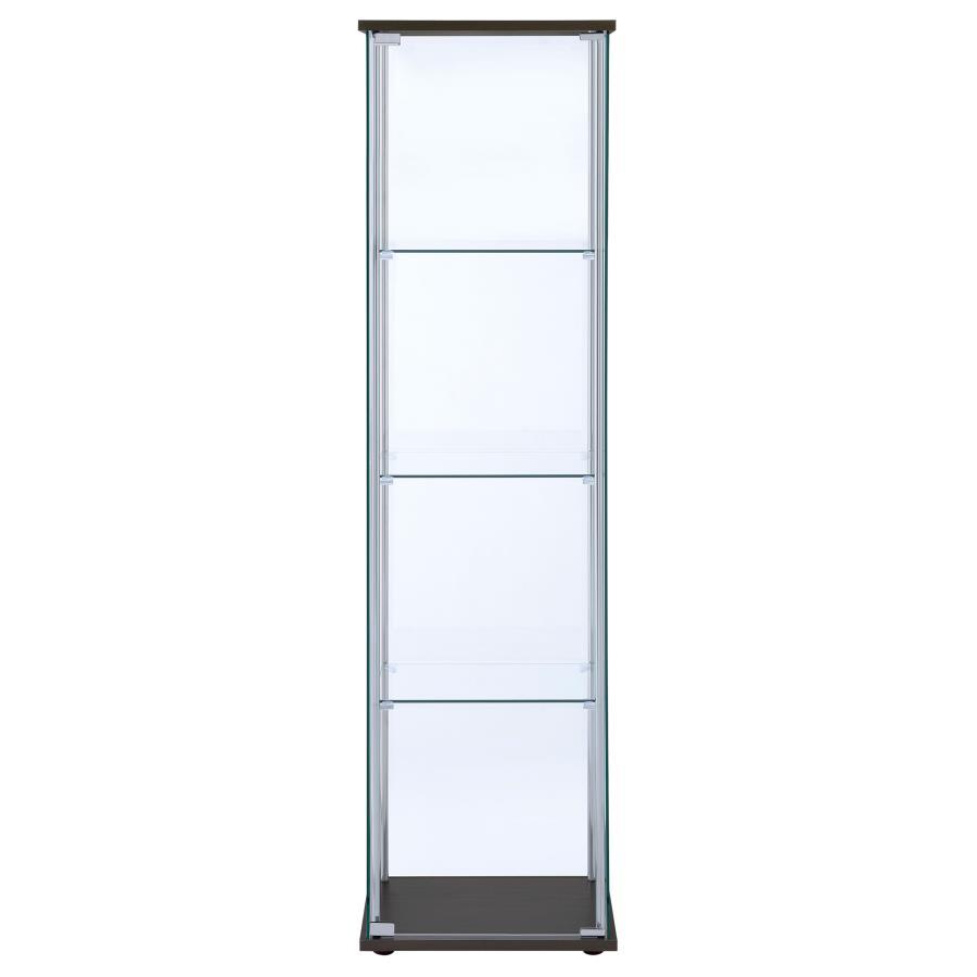 Bellatrix - 4-Shelf Clear Glass Curio Cabinet