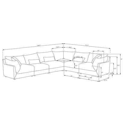 Tomasina - Modular Sectional Sofa With Cushions