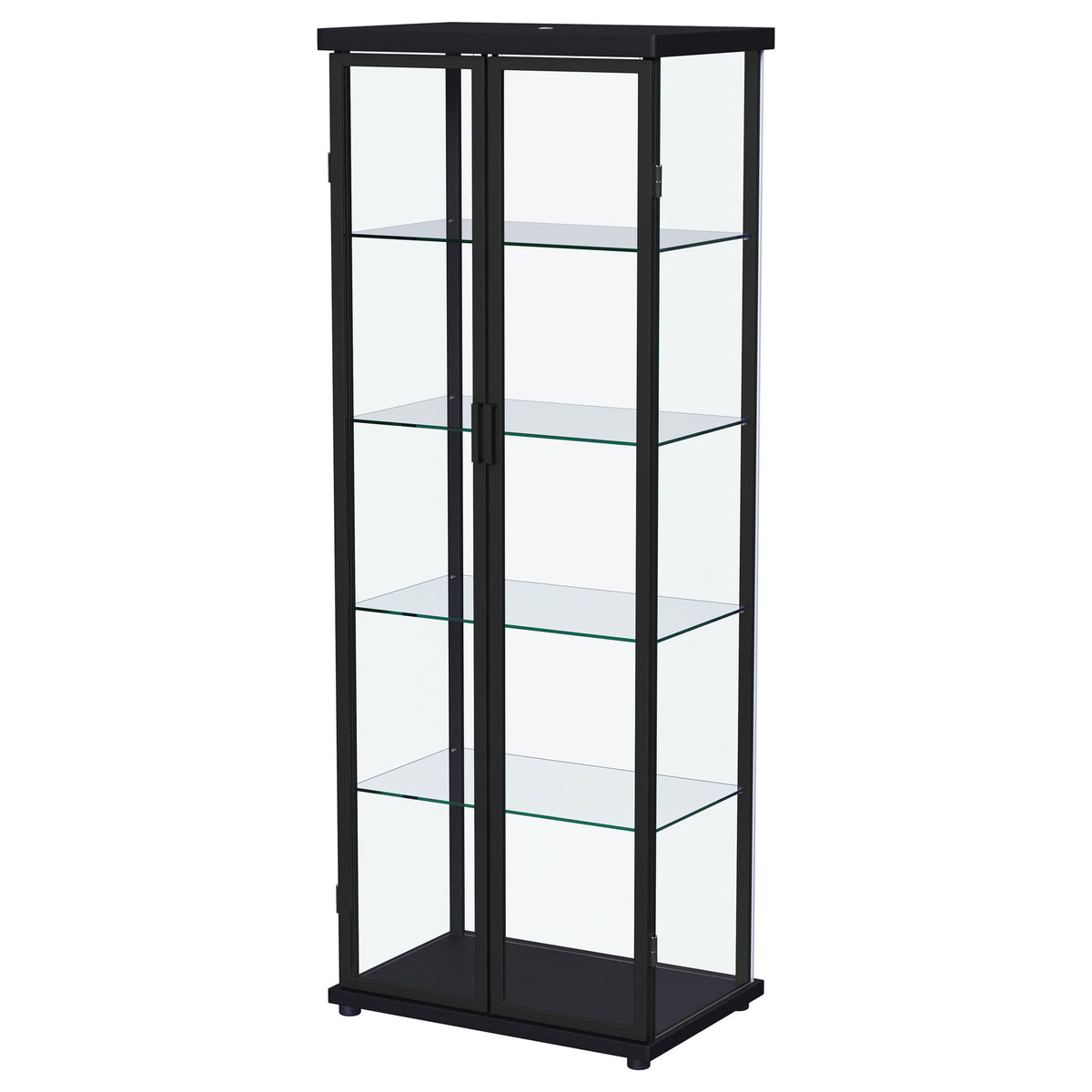 Nevra - 4 Shelf Display LED Curio Cabinet