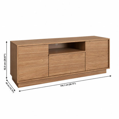 TV Stand For TVs Up To 65" With 2 Doors, 1 Drawer And 1 Open Shelf