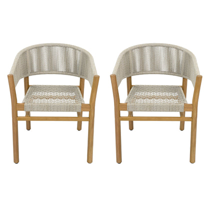 Elegant Outdoor Accent Chair (Set of 2)