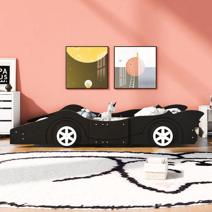 Race Car Shaped Platform Bed & Wheels