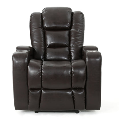 Wide Power Standard Recliner Chair With Arm Storage With USB