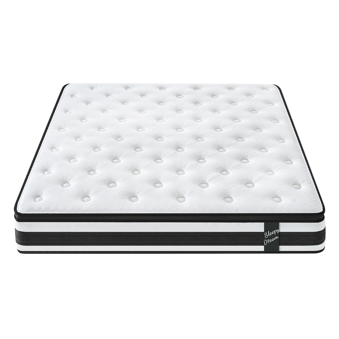 12" Breathable Hybrid Mattress, Memory Foam, Individual Pocket Springs