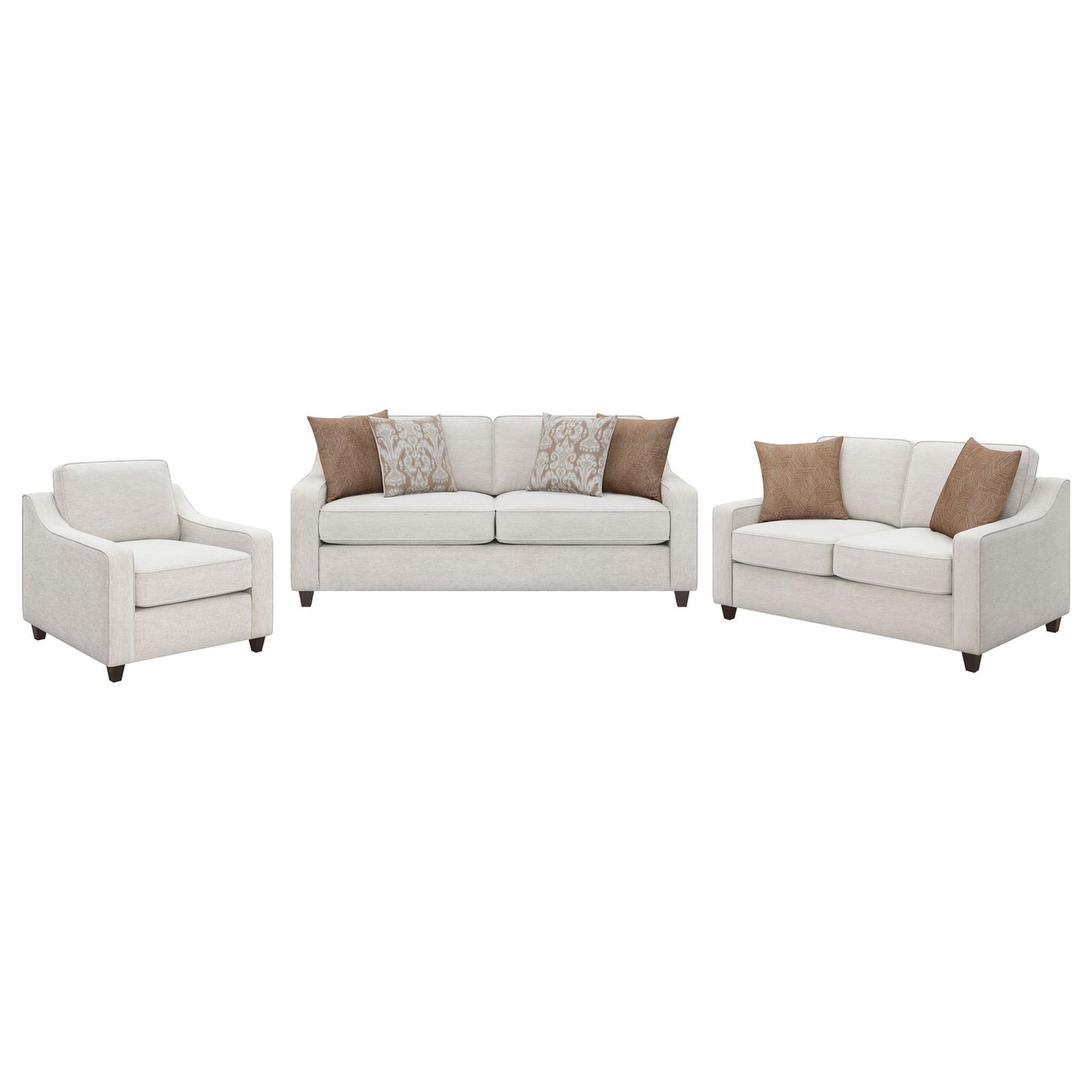 Mackenzie - 3 Piece Sofa Set - Beige