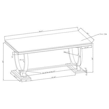 Mercy - Rectangular Top Dining Table