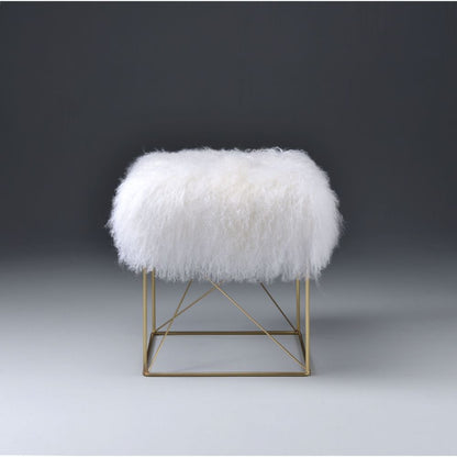 Bagley - Ottoman - Wool & Gold Brass