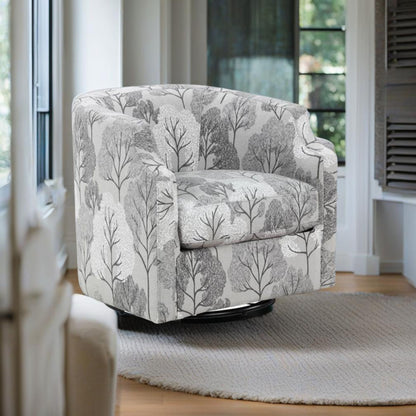 Isabelle - Swivel Glider Barrel Chair