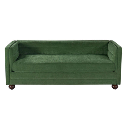 3 Seater Sofa Upholstery With Square Arms, Living Room Couch