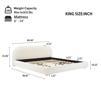 Simple Modern Bedroom Double Upholstered Bed