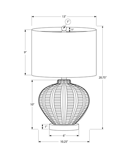 Transitional Lighting, Table Lamp, Resin - Cream
