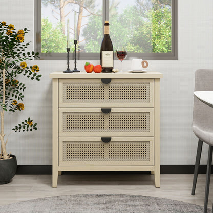 3 Drawer Cabinet, Suitable For Bedroom - Natural