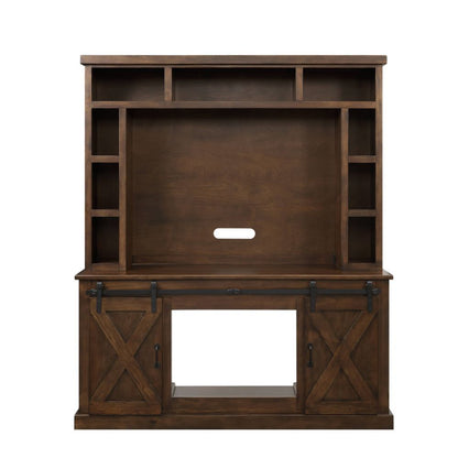 Aksel - Entertainment Center (Include 91617Fir) - Walnut