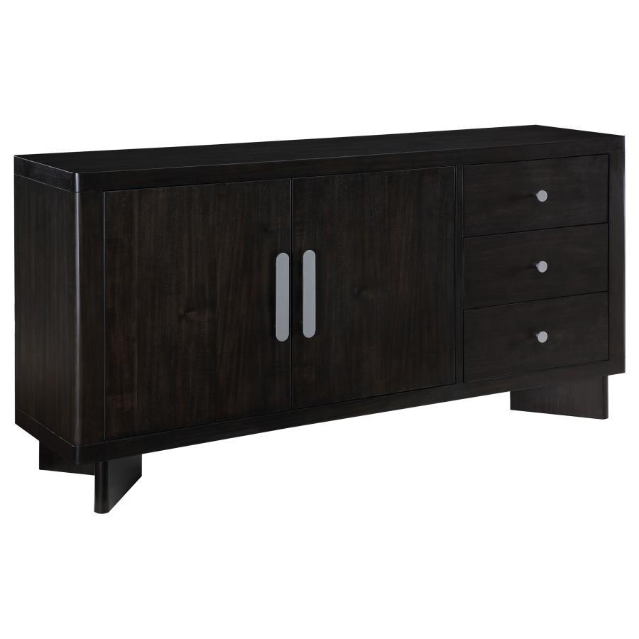 Hathaway - 3-Drawer Sideboard Buffet Cabinet - Acacia Brown