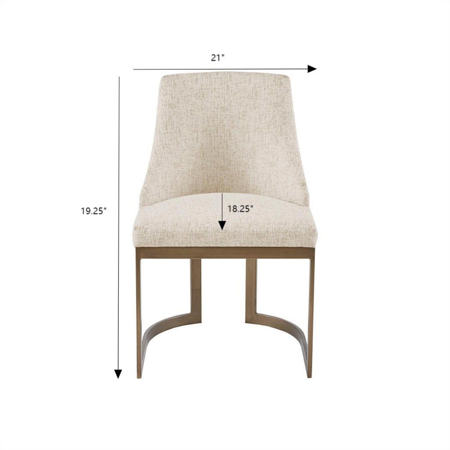 Contemporary Modern Accent Dining Chairs (Set of 2)