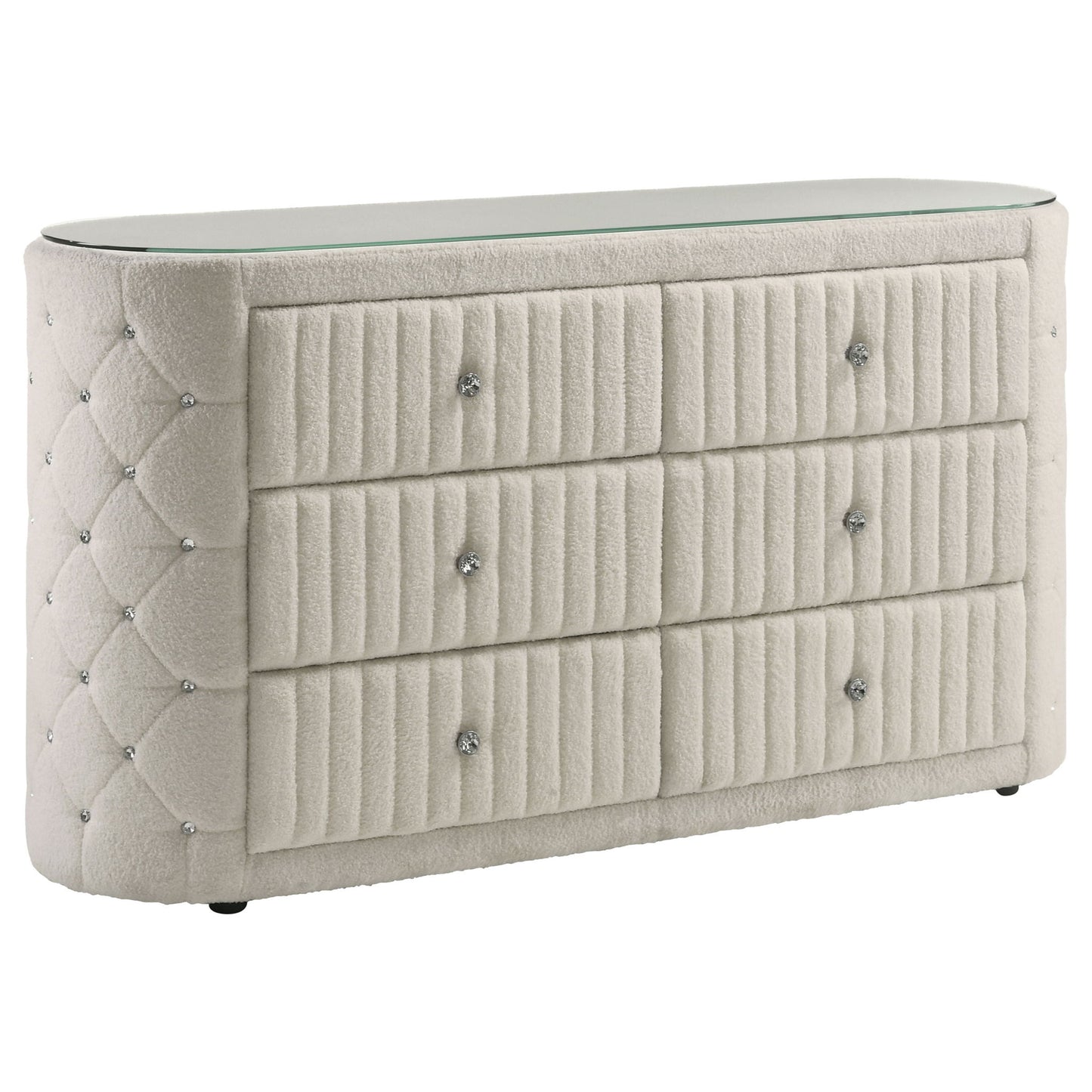 Santiago - 6 Drawer Dresser - Ivory