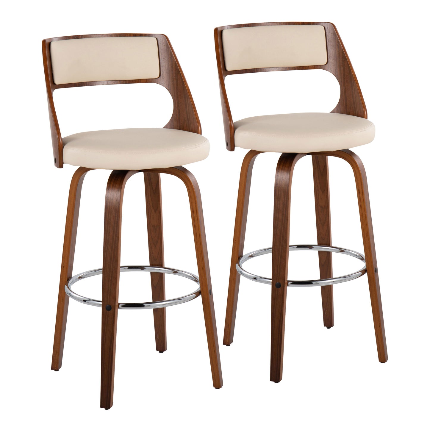 Cecina - Mid-Century Modern Barstool With Swivel (Set of 2)