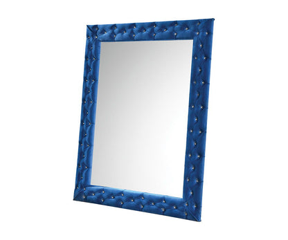 Dante - Velvet Floor Mirror - Blue