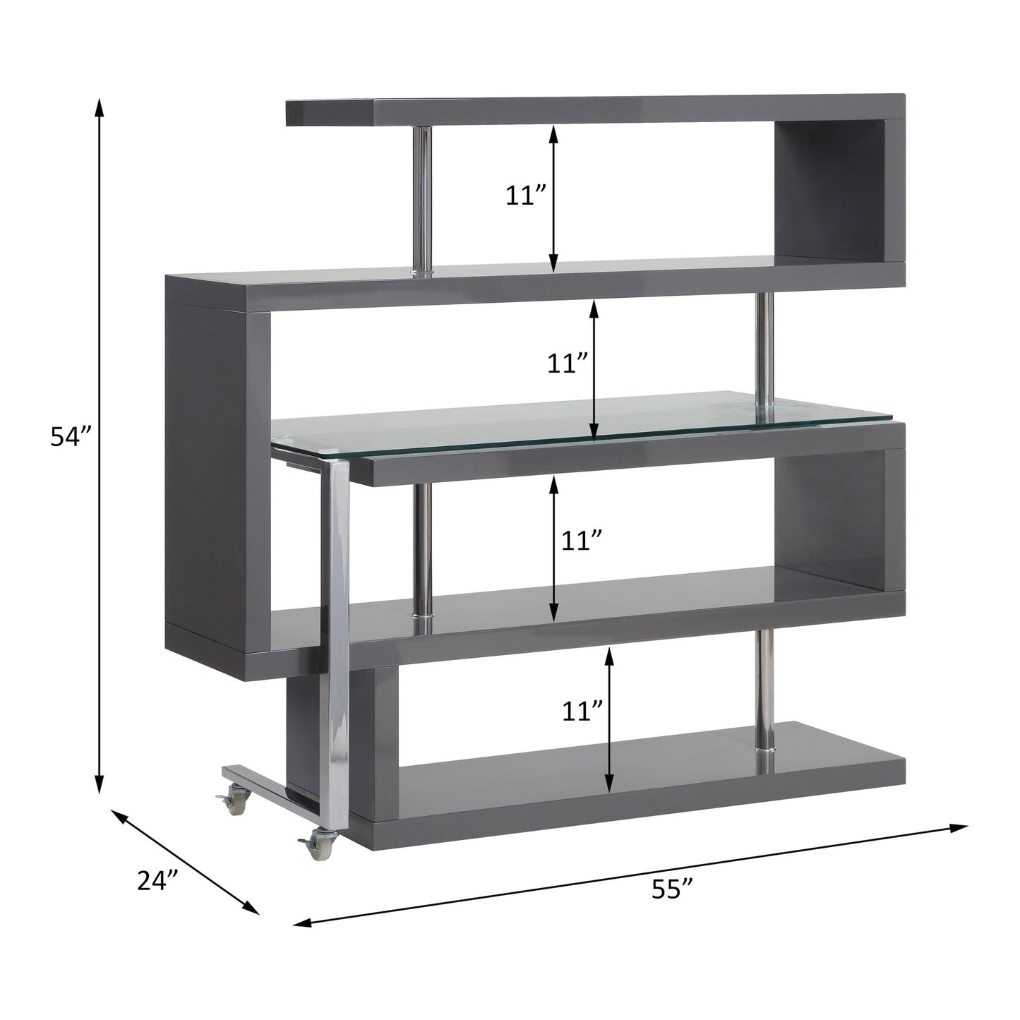 Buck II - Writing Desk With Bookshelf