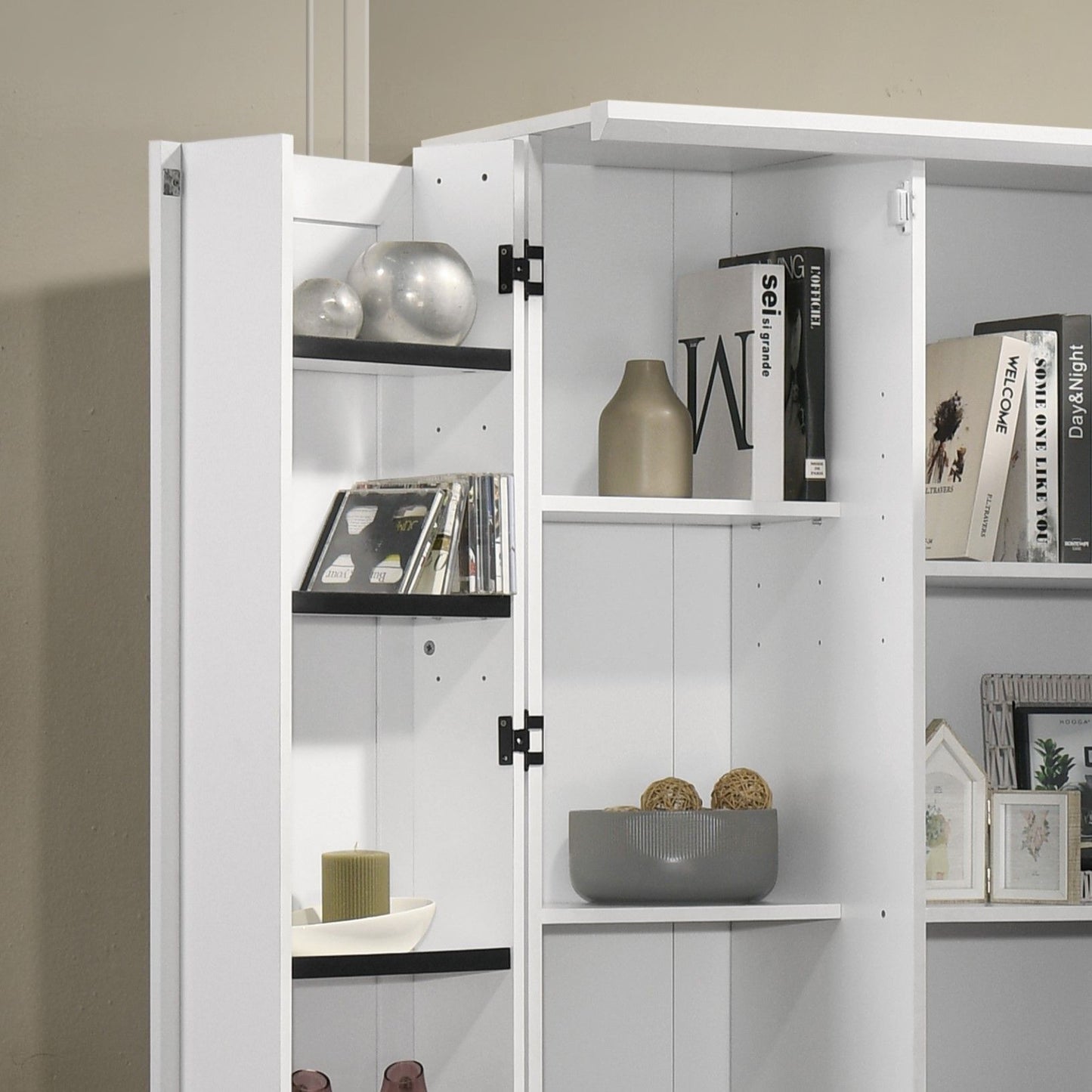 Lincoln - Storage Cabinet With Swing Out Storage Door - White