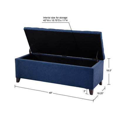 Shandra - Tufted Top Soft Close Storage Bench