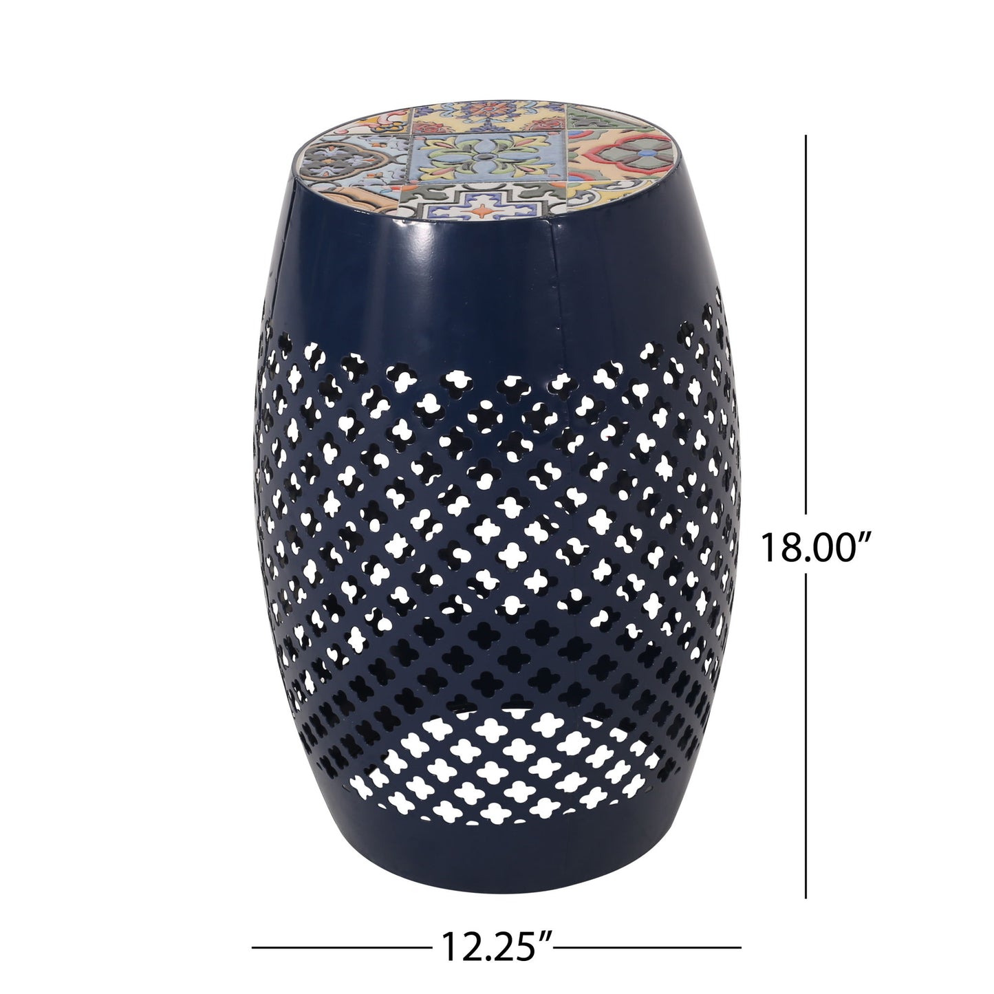 Roswell - Outdoor Side Table With Mosaic Tile Top