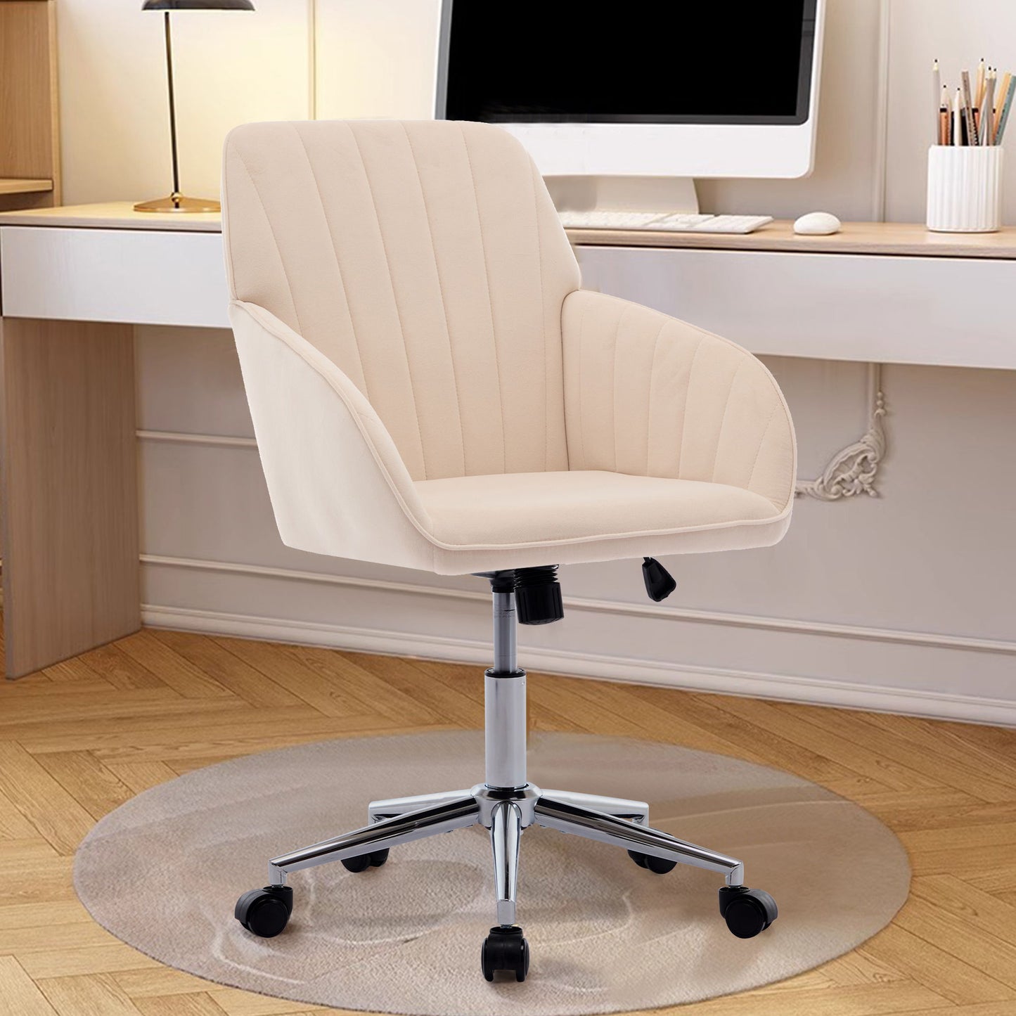 Adjustable Ergonomic Office Chair, Swivel Backrest Seat
