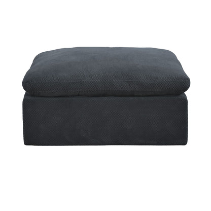 Full Compressed Ottoman - Dark Gray