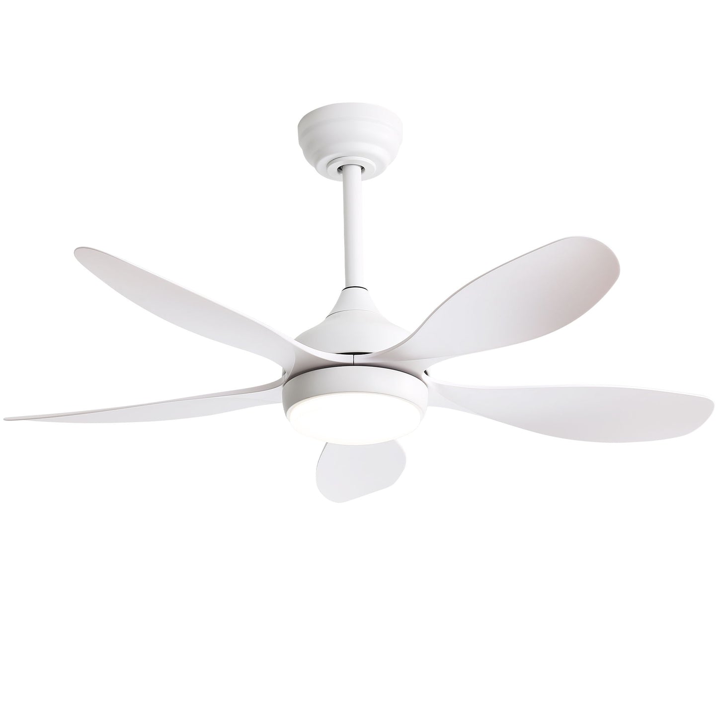 42" Ceiling Fan With Light And Remote Cotnrol 6 Speeds DC Reversible Motor - White