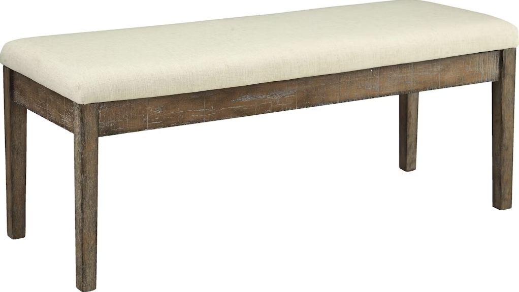 Claudia - Bench - Beige / Salvage Brown