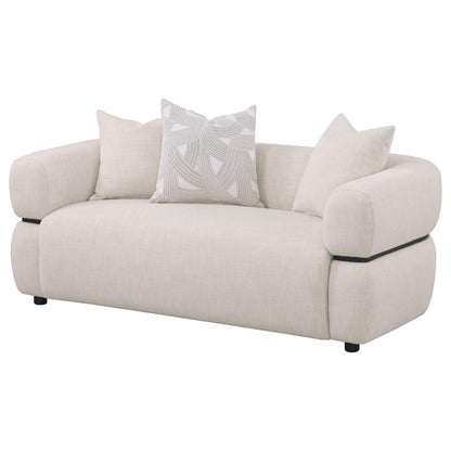 Ramsay - Round Arm Loveseat - Beige