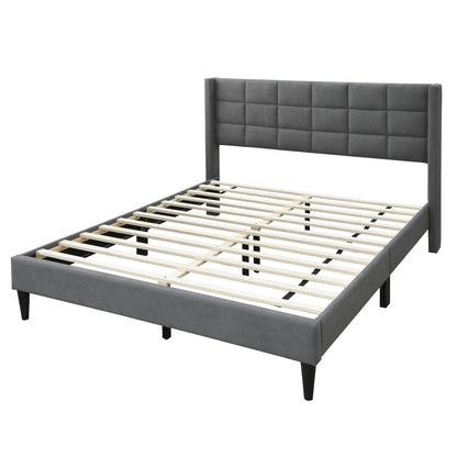 Bed Upholstered Box Design Headboard
