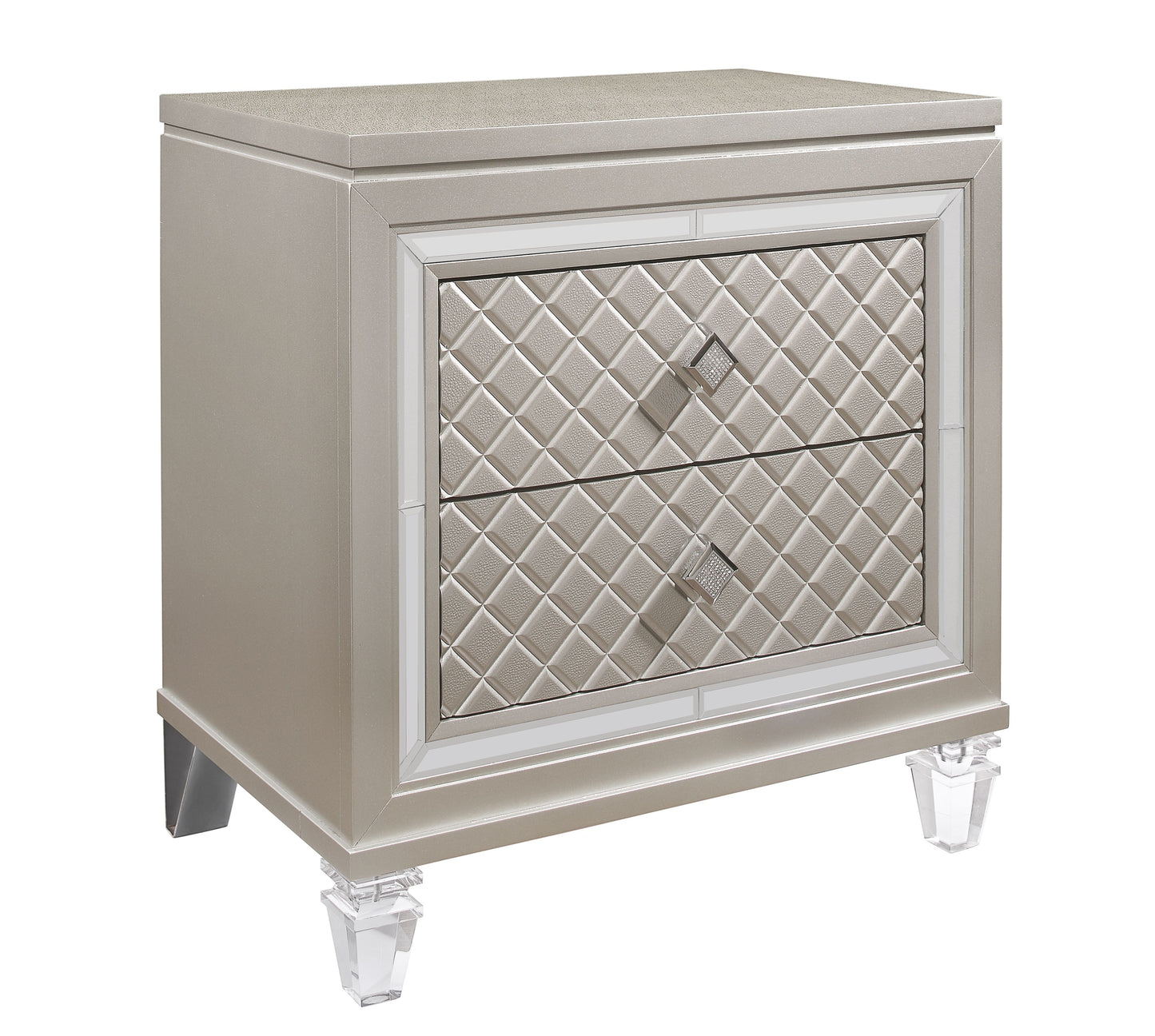 Cross - Glam Nightstand - Champagne