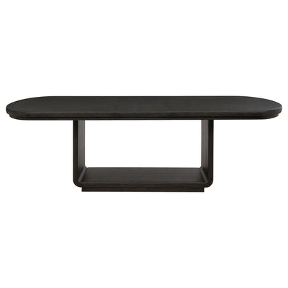 Bangor - Extension Dining Table With Pedestal Base - Black