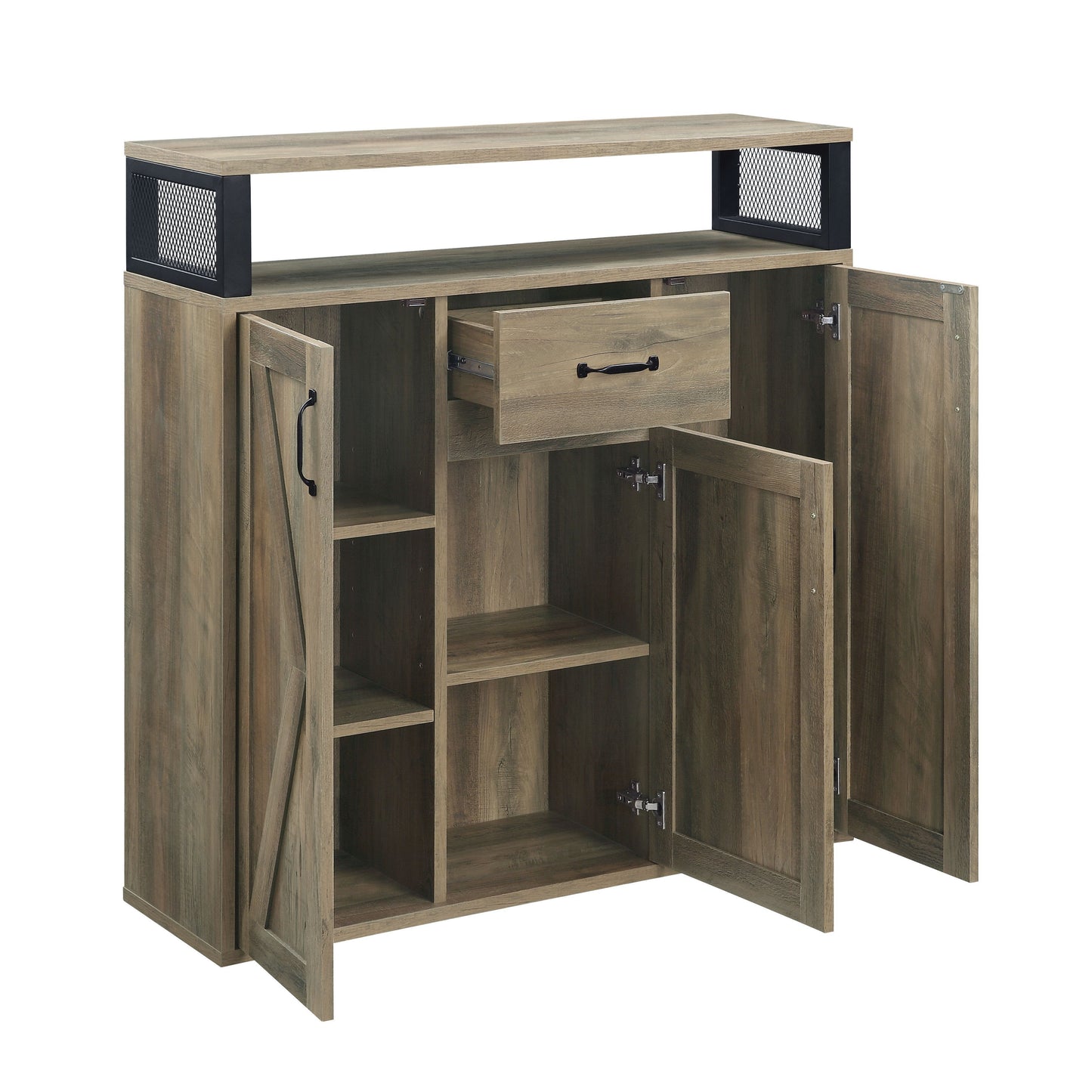 Abiram - Rustic Server - Oak