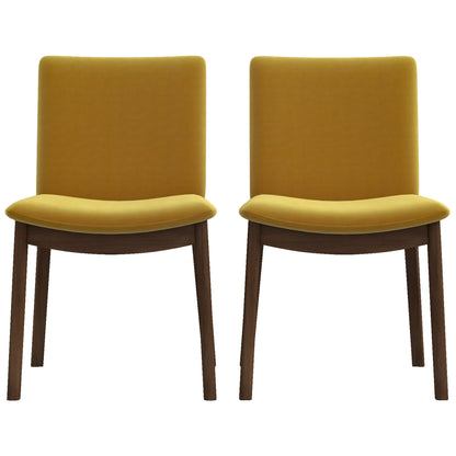 Laura - Mid-Century Modern Solid Wood Dining Chair (Set of 2)