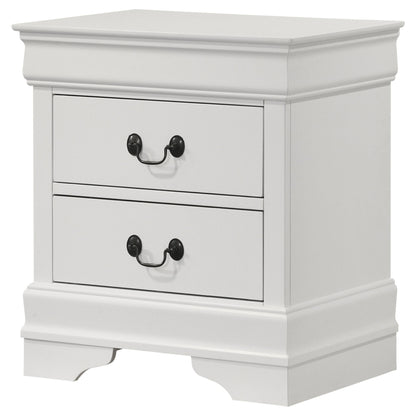 2 Drawer Nightstand - White