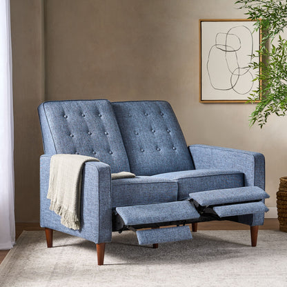 Manville - Contemporary Tufted Loveseat Pushback Recliner
