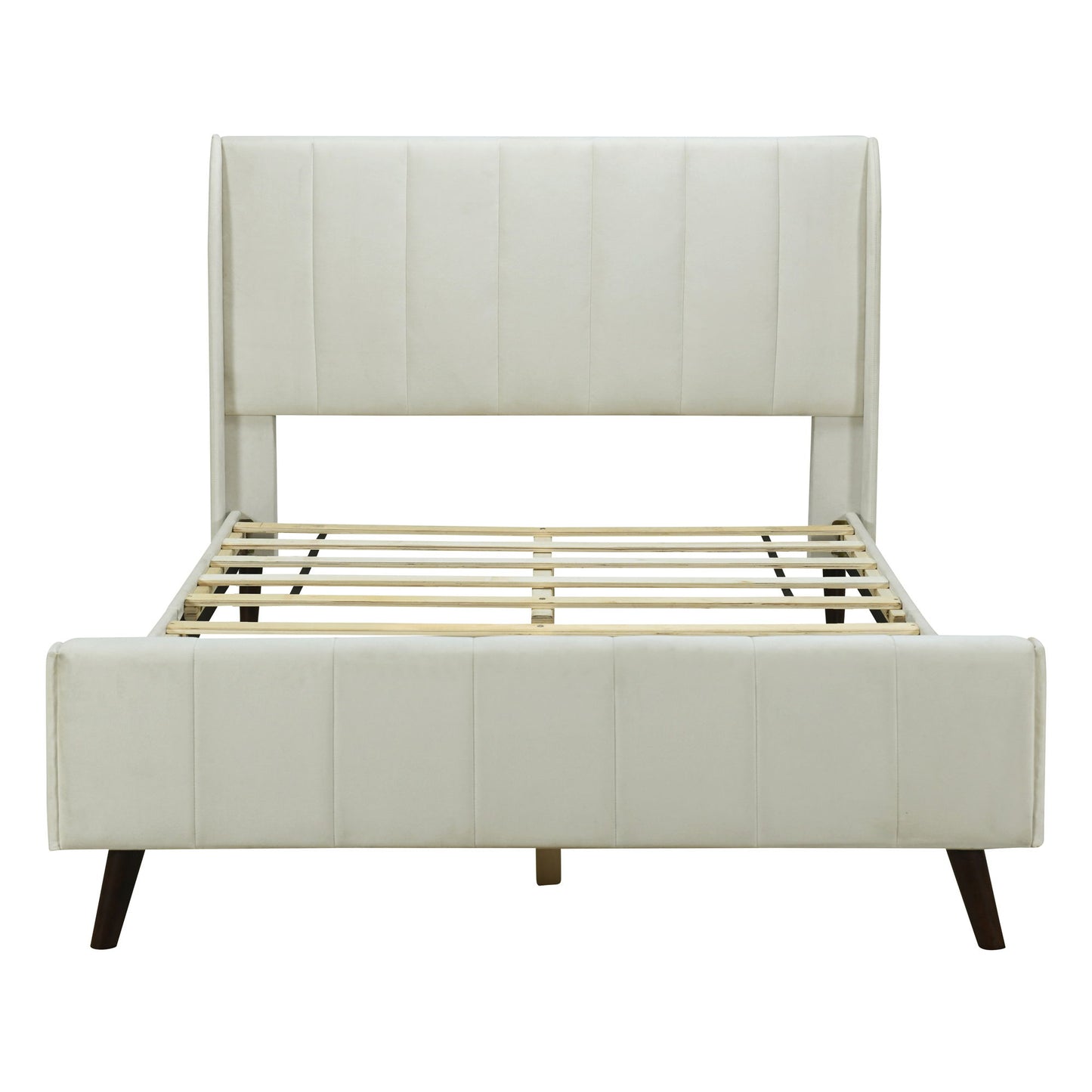 Upholstered Platform Bed, Velvet