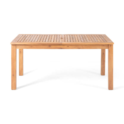 Outdoor Expandable Dining Table With Square Legs