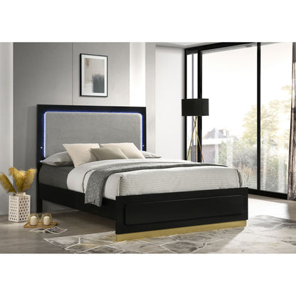 Sophia - Panel Bed With LED Headboard