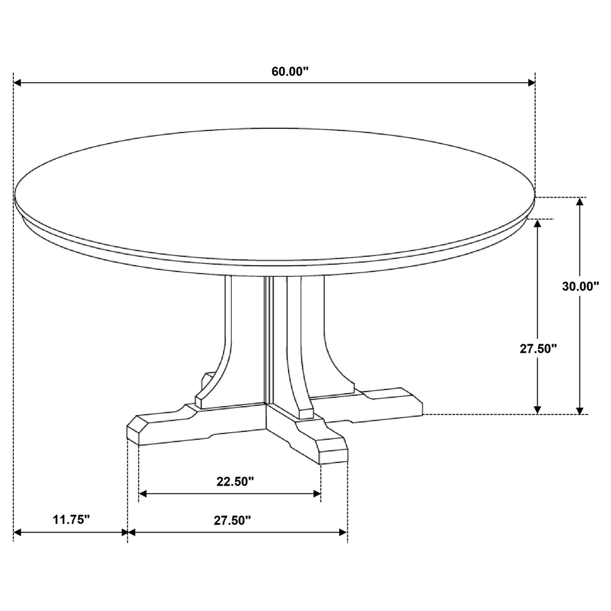 Auburn - Round Dining Table - Natural / Light Brown