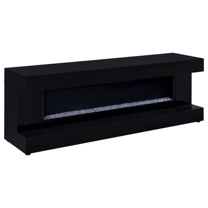 TV Stand Fireplace Console With Bluetooth Speaker