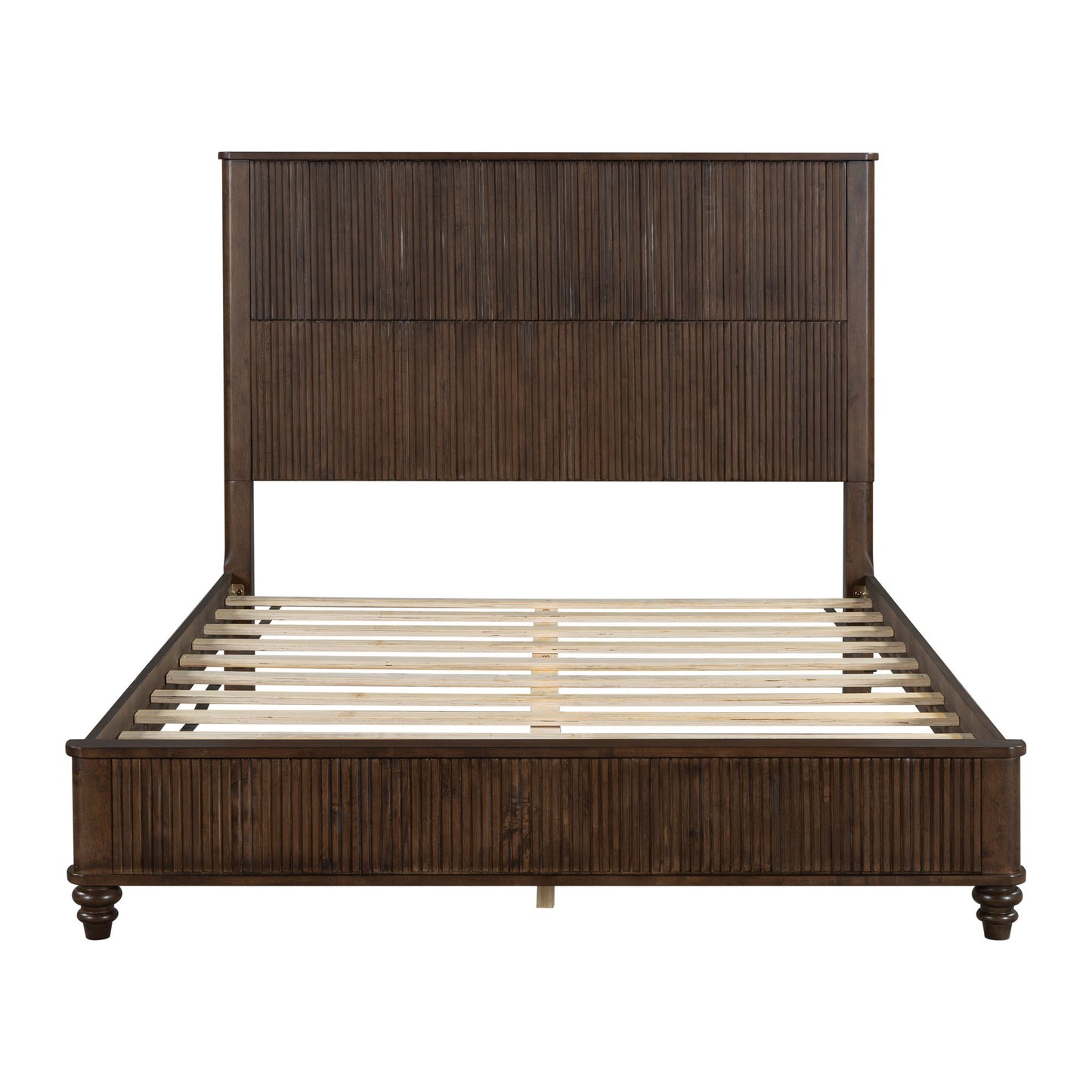 Platform Bed Frame & Tall Headboard