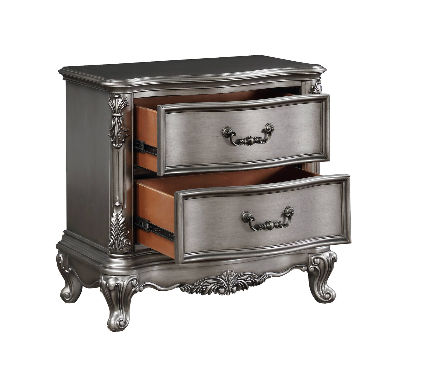 Ariadne - Nightstand - Antique Silver