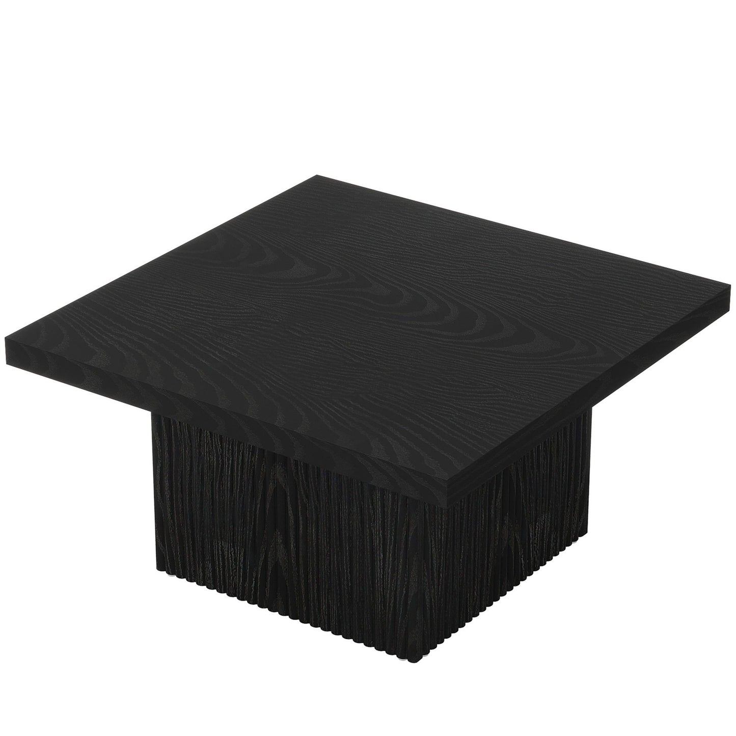 Modern Fluted Square Coffee Table