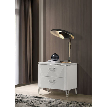 Buckley - 2 Drawer Nightstand - Gloss White