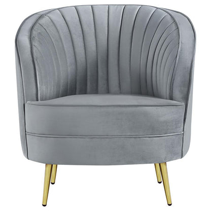 Sophia - Upholstered Channel Tufted Barrel Accent Chair