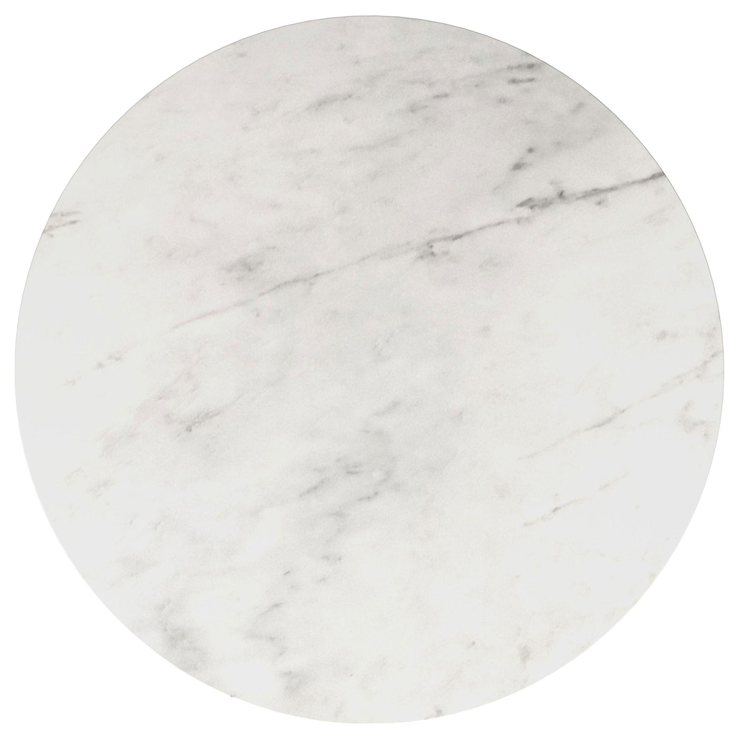 Landry - Round End Table - White Marble